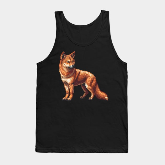 Pixel Dingo Tank Top by Animal Sphere